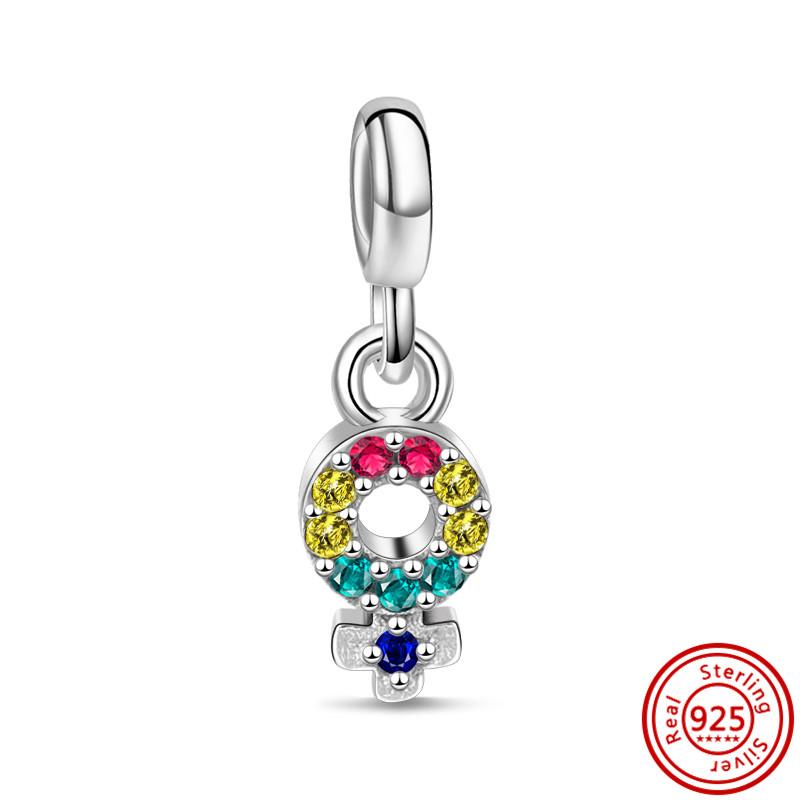 Стерлингового Серебра 925 пробы, мини-подвески серии Me, бусины, подходят для оригинального двойного звена, DIY браслет, женские подвески, ювелирные изделия