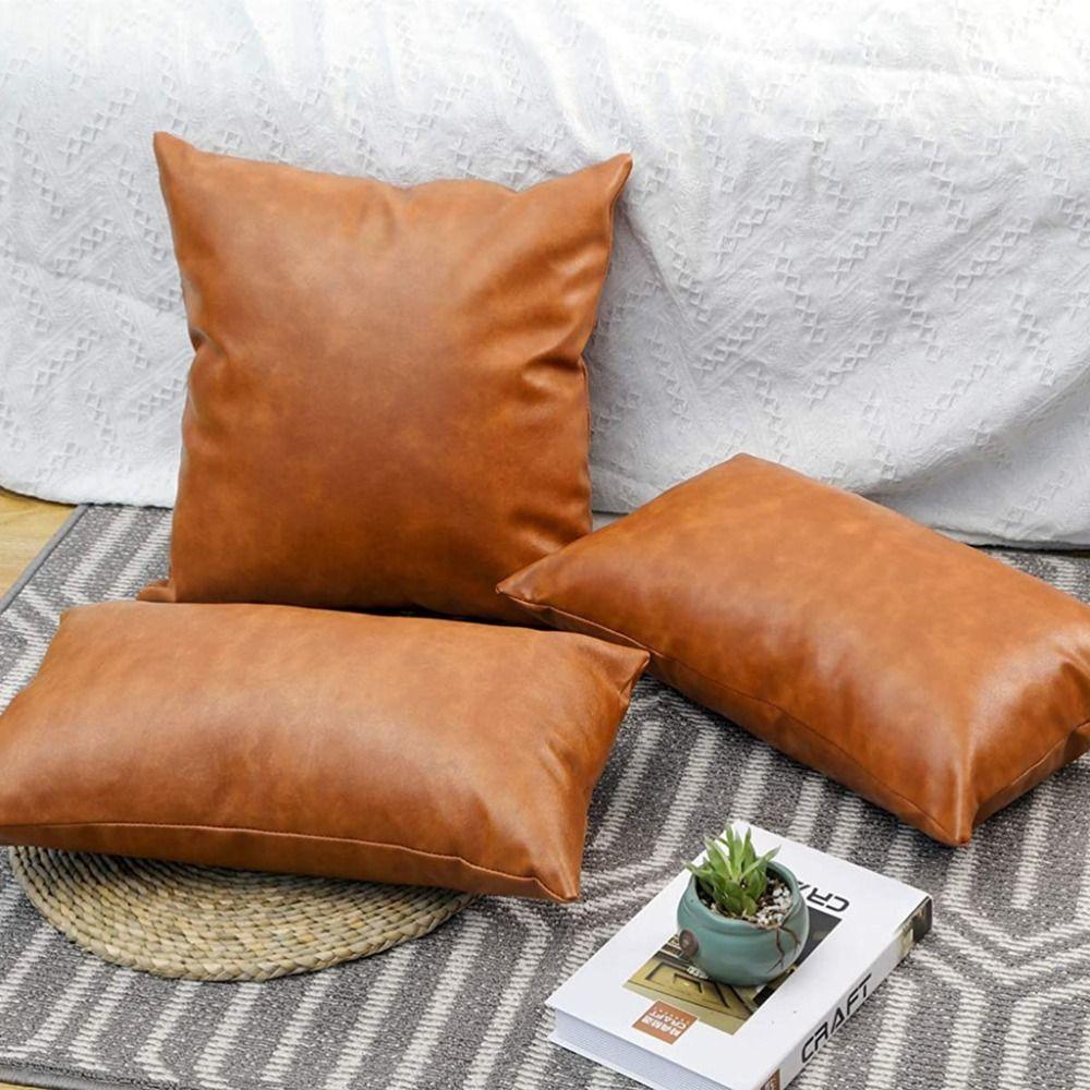 30x50cm Pillow Case PU Leather Pillow Shell Home Decor Throw Pillows Cover Hotel