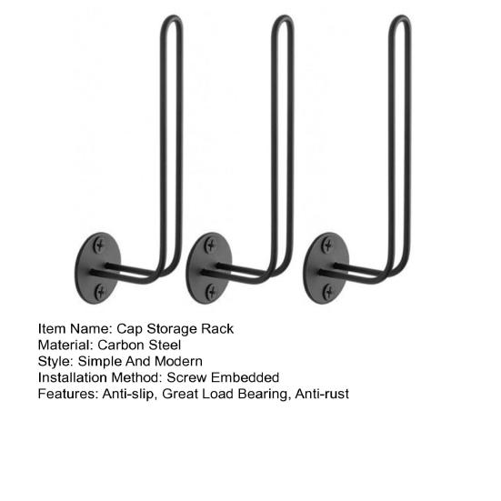 3 шт. Стеллажи для хранения бейсболок. Длинный крючок с перфорацией в стену. Большая несущая способность. Противоскользящая L-образная антикоррозийная подставка для шляп. Брелок. Держатель сумки для зонтика.