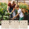 1 Set Seeds Planting Template Seeds Dibber Ruler Seeds Spacer Tool with Holes Outdoor Garden Young Pants Planting Spacing Guide Board Gardening Tools