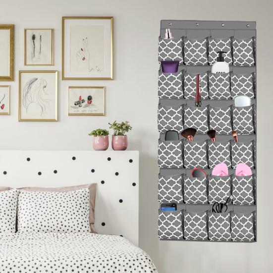 1 комплект, подвесная сумка для хранения на двери с 4 прочными крючками, компактная 24 кармана, брелок для хранения обуви, органайзер для обуви, сумка для дома