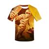 Персонализированная 3D-печатная футболка на Хэллоуин для взрослых мужчин, летние футболки с коротким рукавом