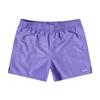 Solid Print Elastic Straight Casual Shorts Men Bottoms Purple NESSA560-505
