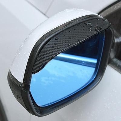 Автомобильное зеркало заднего вида из углеродного волокна, защита от дождя и бровей, плащ, автомобильное зеркало заднего вида, солнцезащитный козырек, дождевик, универсальный чехол для бровей