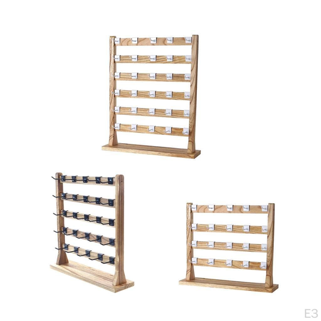 Подставка для сережек для продажи, деревянная ювелирная стойка большой емкости для продажи