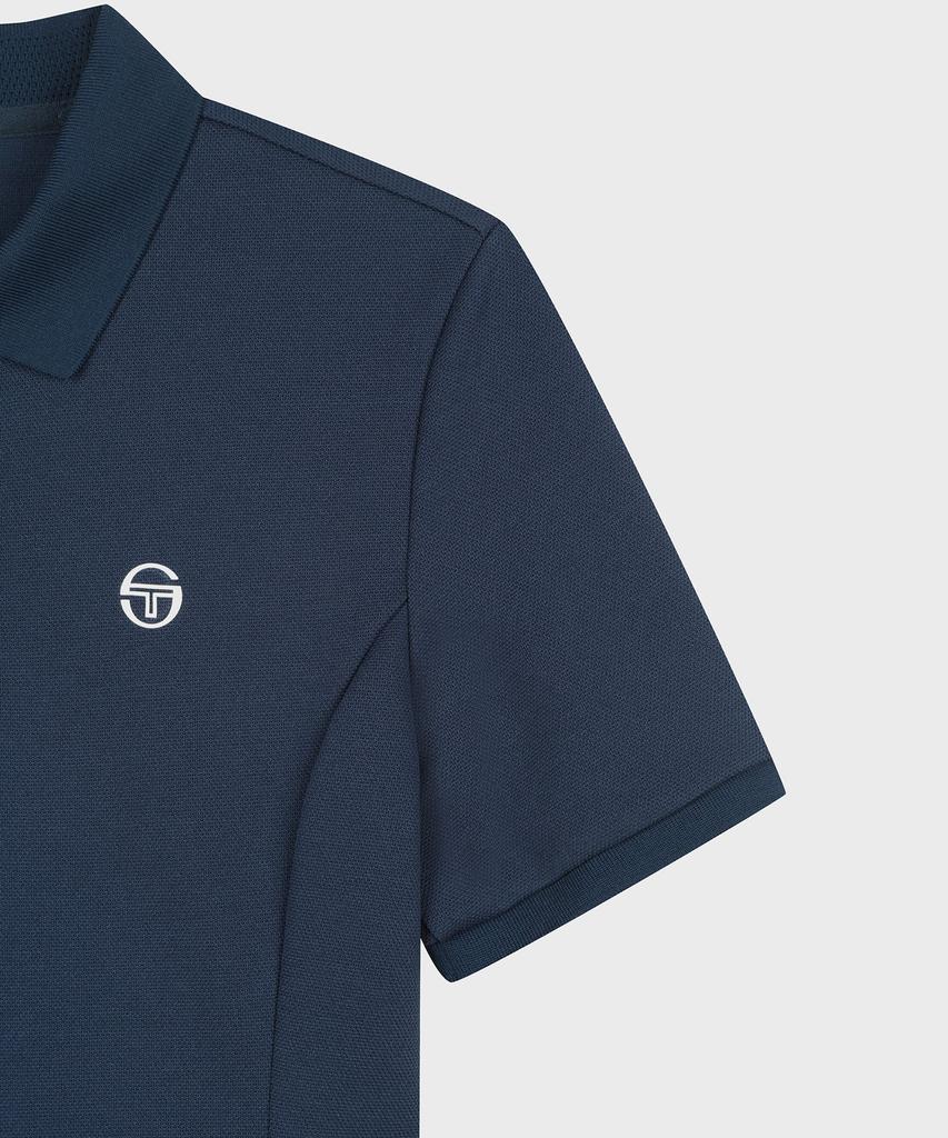 Женское платье-поло из пике SERGIO TACCHINI (военно-морской флот)