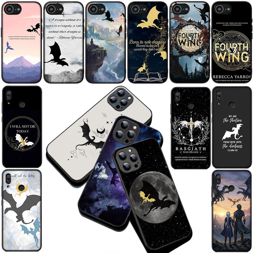 Fourth wing dragons Silicone Cover for Apple iPhone 16 14 15 Plus 11 Pro Max 16E ProMax + 15Plus 16+ 14+ Coque Phone Case