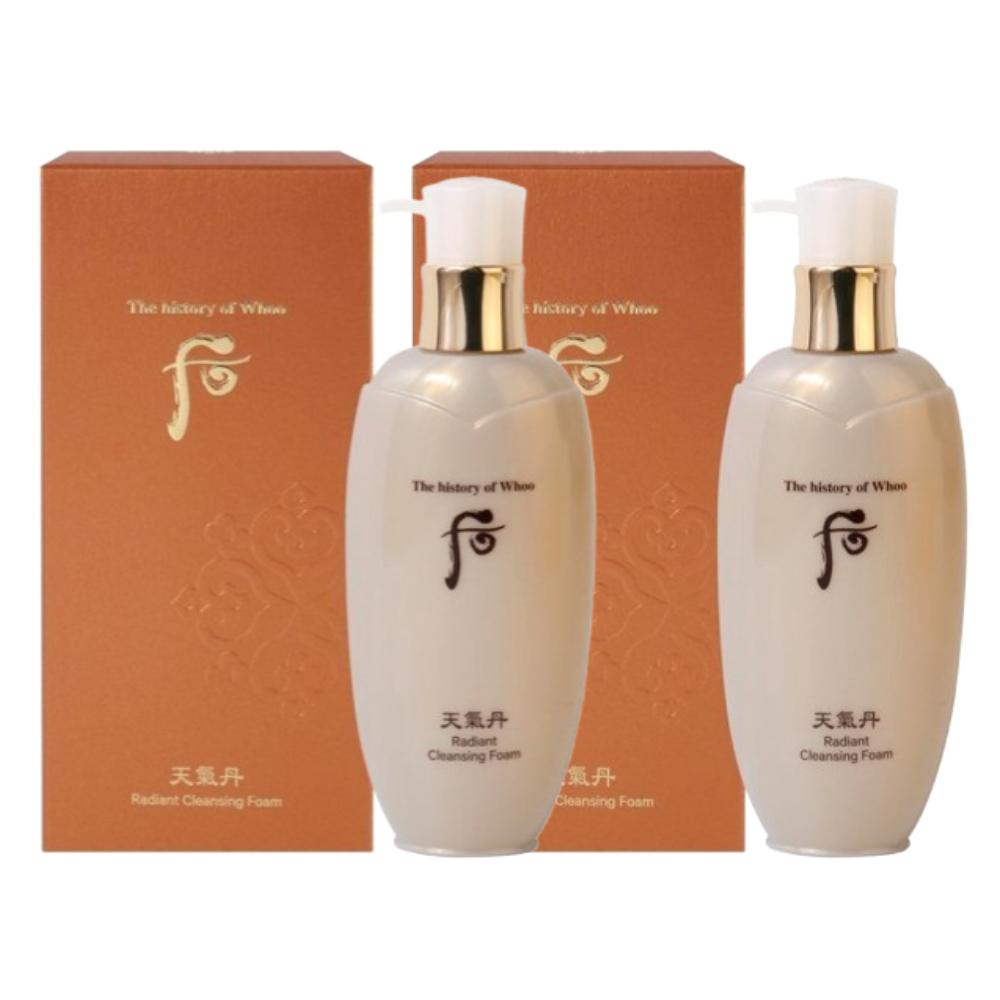 The history of whoo Cheongidan Radiant Очищающая пенка 200 мл Корейская травяная осветляющая и увлажняющая пенка для лица Мягкое антивозрастное K-Beauty очищающее средство