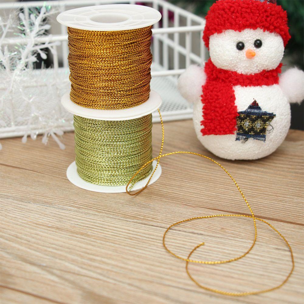 Line Tying Rope Gift Box Decor Metallic Cord Christmas Strap Ribbon Tinsel String Packaging Thread
