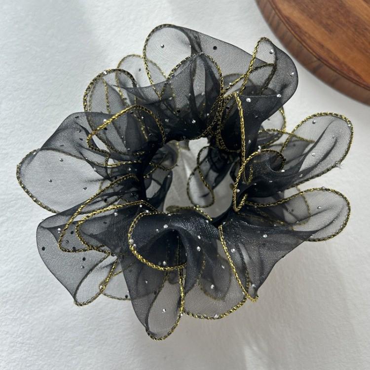 Элегантная сетчатая резинка для волос со сверкающими стразами, высококлассный роскошный аксессуар для волос для женщин, стиль 2025