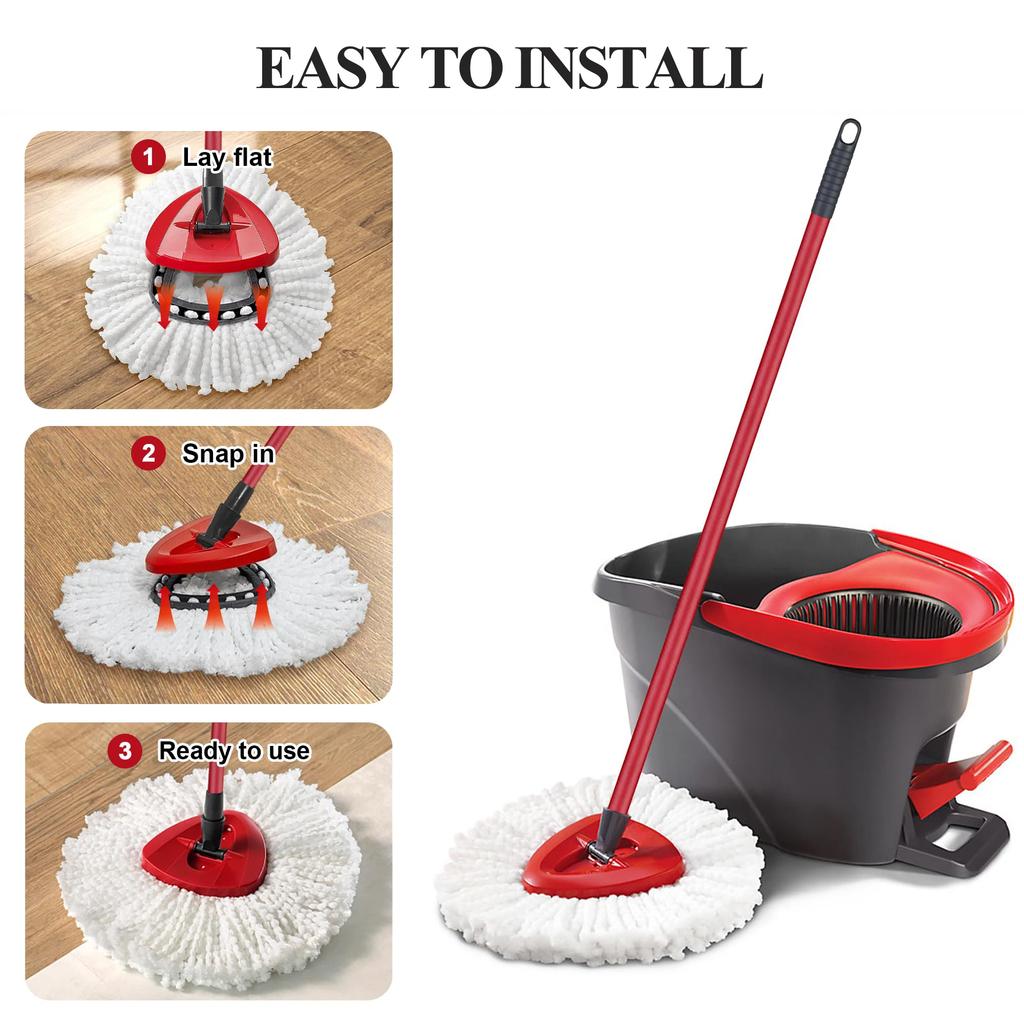 Сменная насадка для швабры Ткань для швабры из микрофибры Сменные насадки для швабры с отжимом Сменная головка для швабры Vileda/O-cedar