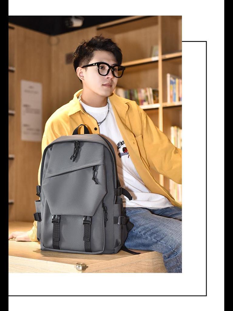 Модный рюкзак большой вместимости для студентов: Простой дизайн для средней школы, старшей школы и колледжа.