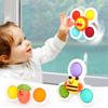 Красочная юла для ванной с присоской для игры в воде, вращающийся спиннер, снятие стресса, тренировка пальцев, подарок на день рождения для малышей (Стиль А)