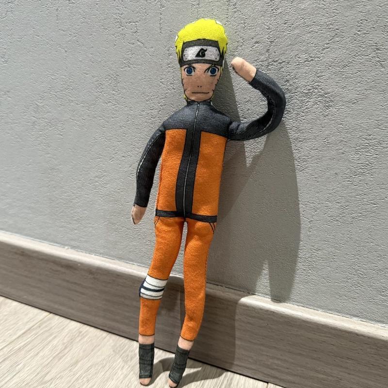 28 см Плюшевая игрушка NARUTO Какаши Аниме Косплей Брелок Хлопковая кукла Тонкая Скручивающаяся форма Комната Абстрактная модель Декорация Подарок Игрушка