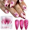 Xiaomi 1 Jar Hot Pink Chrome Nail Powder Metallic Mirror Nail Art Pigment Dust Shiny Rose Gold Manicure Nail Art Glitter Decorations