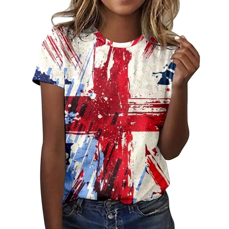 Летняя футболка с 3D-принтом британского флага для женщин и мужчин, футболки с коротким рукавом, уличная одежда Harajuku, футболки больших размеров, топы Y2k для девочек, одежда