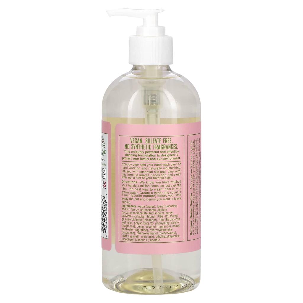 Rebel Green Fresh & Clean Hand Soap, Pink Lilac, 16.9 Fl Oz (500 Ml)