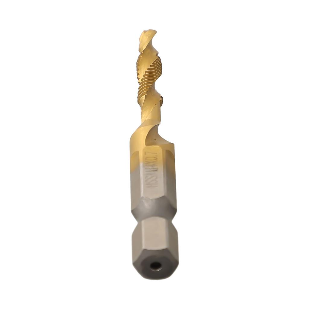 1pcs Hex Shank Metric Tap Gold Hole Tapping Chamfering In Titanium
