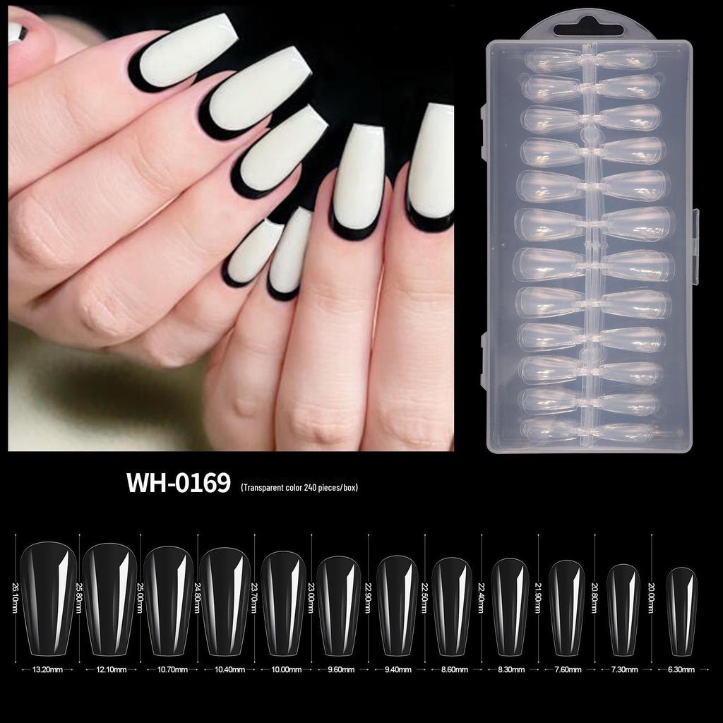 Ультратонкие бесшовные типсы для нейл-арта: Полный или половинный стержень, легко наносится, не требует измельчения