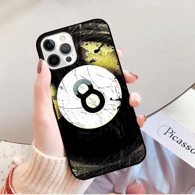 Чехол для телефона Восьмерка Бильярд Задняя крышка для iPhone 17 Air 16 15 14 13 11 12 Pro Max PlusS Shell Coque