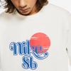 Nike Свитшот с круглым вырезом и логотипом, мужские топы, белый цвет BV0885-133