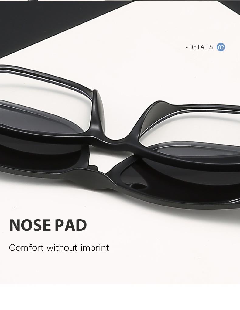 Unisex Retro Sunglasses Set with 5 Magnetic Interchangeable Lenses, Clip-On, In Stock 2213