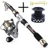 Набор спиннинговых удочек и рыболовных катушек, металлические 13 + 1BB, для спорта на открытом воздухе, для морской рыбалки, для путешествий, комбинированные рыболовные снасти