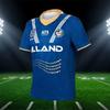 2025Недавно прибывшая мужская домашняя регбийка Eels, летняя дышащая тренировочная футболка для футбола