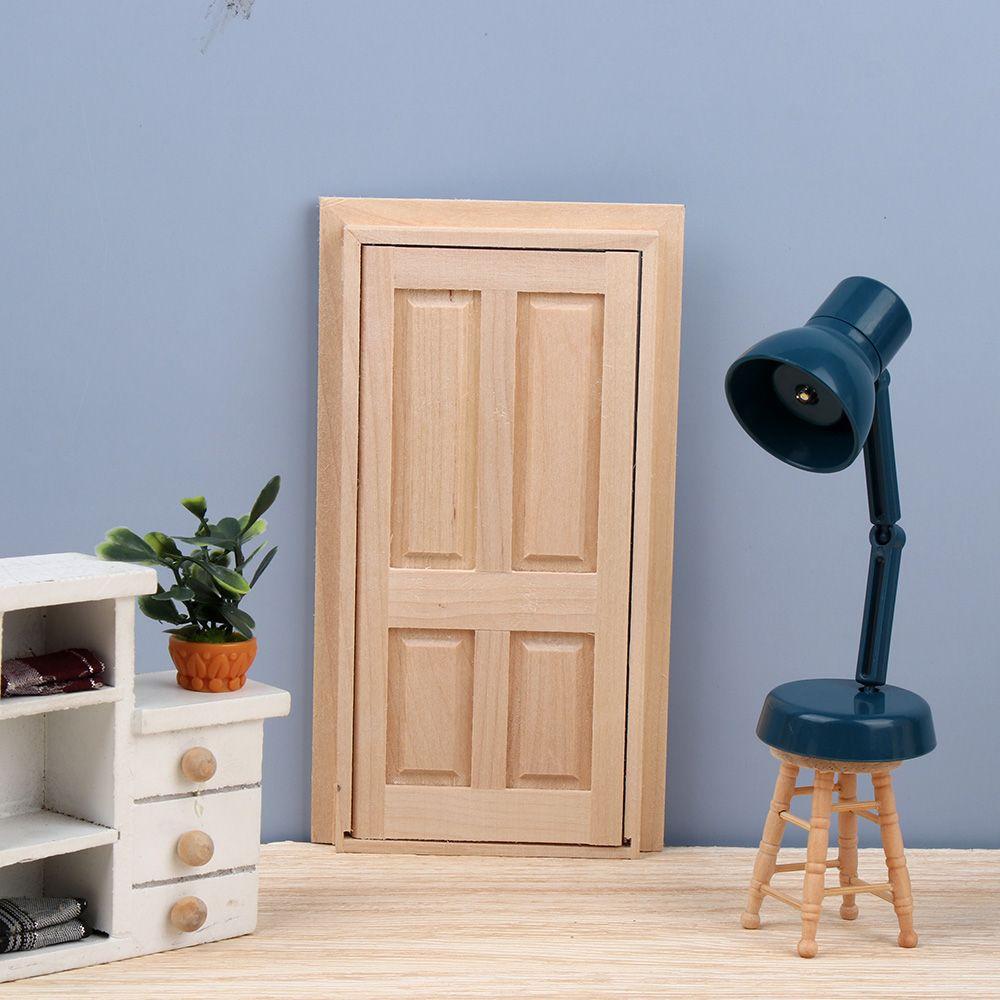 360° Rotating LED Lamp Mini Reading Lighting Doll Accessories Dollhouse Table Light Toy Furniture