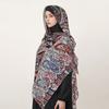 Fashion Boho Paisley Chic 80X180Cm Voile Scarf Vintage Floral Shawl Lightweight Wrap For Women Hijab Shawl Luxury