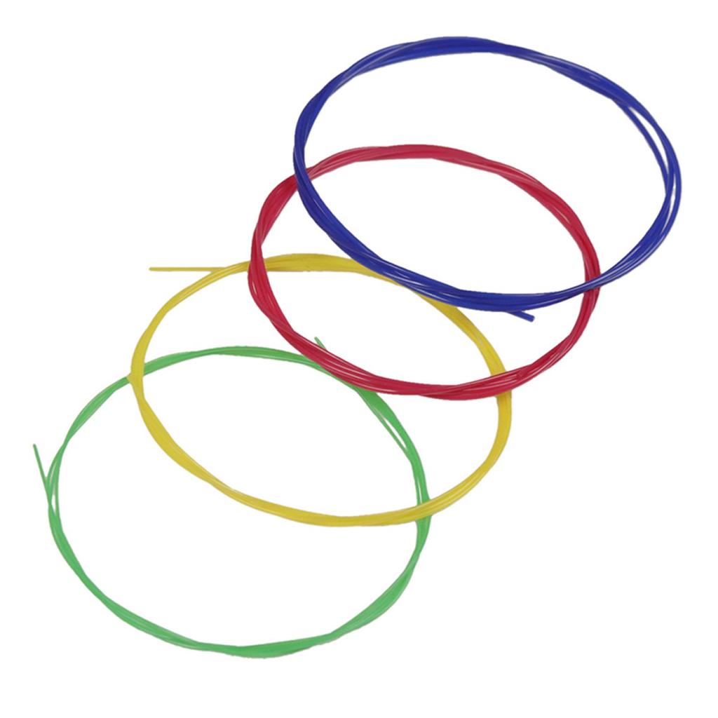 Белый Укулеле Укулеле Уке Струны Нейлоновый Материал, набор из 4 шт. (Случайная доставка карточки из упаковки)