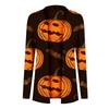 Fashion Women's Halloween Animal Cat  Print Long Sleeve Cardigan Jacket
