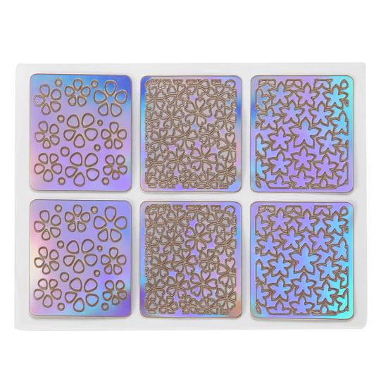 6/12/24 листа DIY дизайн ногтей виниловая форма трафарет полые шаблон направляющие наклейки