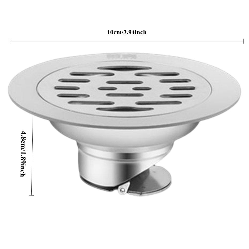 Сливы из нержавеющей стали для пола, антизапаховый слив, душевой фильтр, крышка 10 см, дезодорант для кухни, ванной комнаты отеля