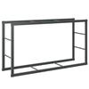 VidaXL Firewood Rack Black 110x30x61 Cm Steel, Log Holder, Wood Shelf, Wood Storage Stand of 4018466