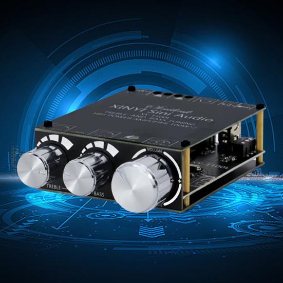 Bluetooth-совместимый модуль 5.0 TPA3116D2, плата усилителя мощности, 2x100 Вт, стерео цифровой усилитель мощности, модуль стерео, регулировка высоких и низких частот