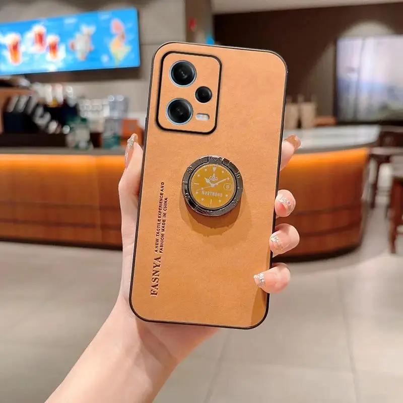 Чехол-подставка из овчины с кольцом для телефона Xiaomi POCO X7 Pro X7Pro, матовая защита линз, силиконовая задняя крышка для Redmi Turbo 4