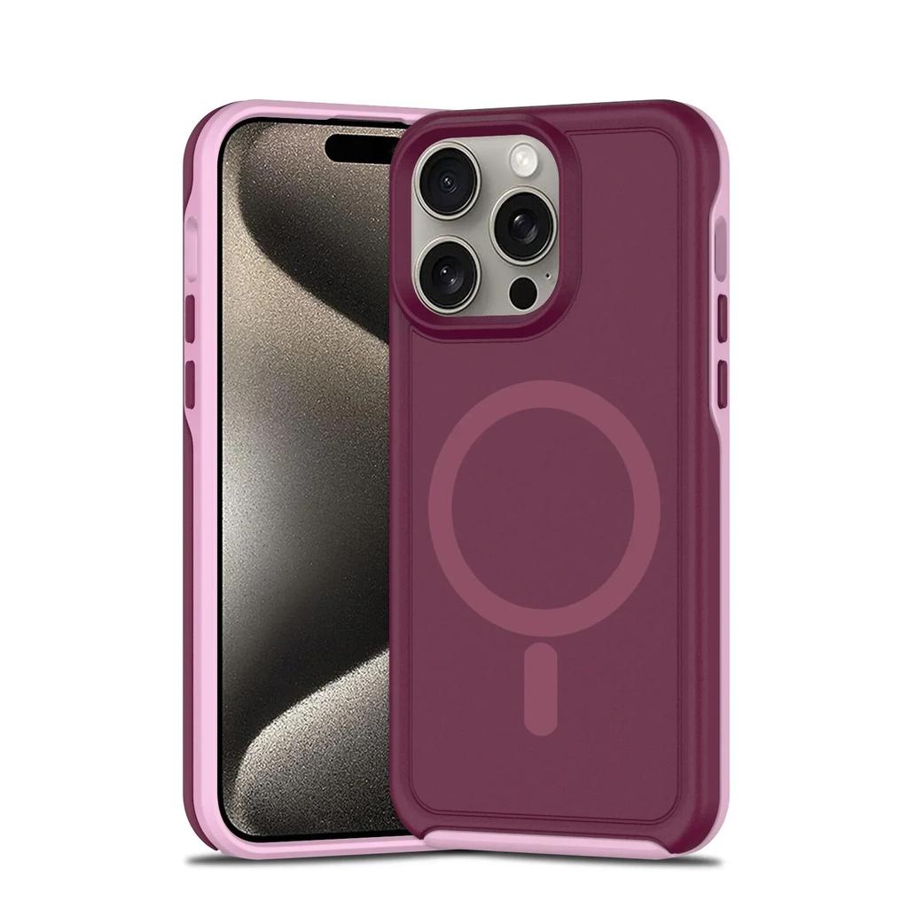 Чехол-бампер с ощущением кожи для IPhone 15 14 13 12 11 Pro Max Plus IPhone15 для Magsafe, противоударный чехол с магнитной беспроводной зарядкой