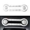 1 Set Silver AC Air Condition Button Trim For Mercedes-Benz AMG A35 CLA45 GLA45