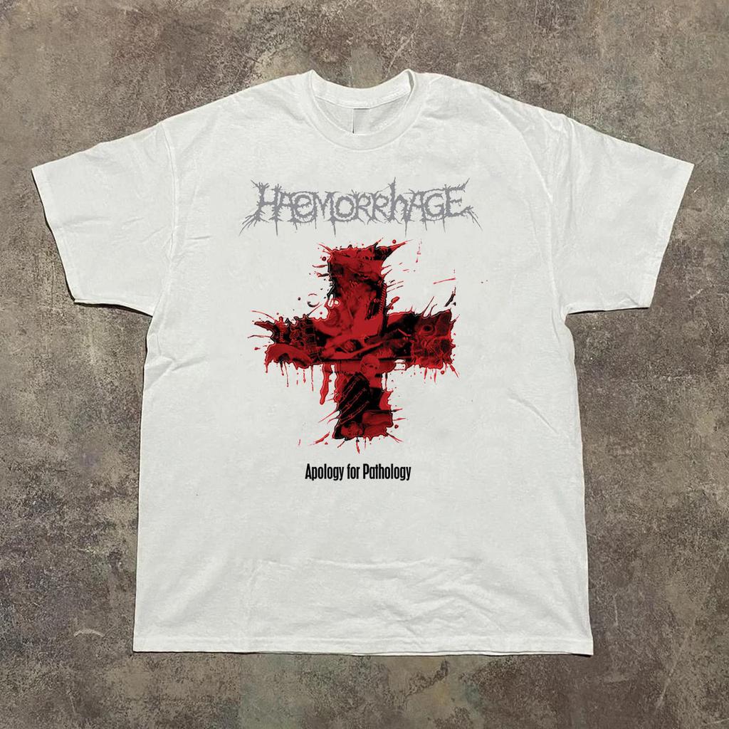 Haemorrhage Band White T-Shirt Cotton Unisex S-234XL TH896