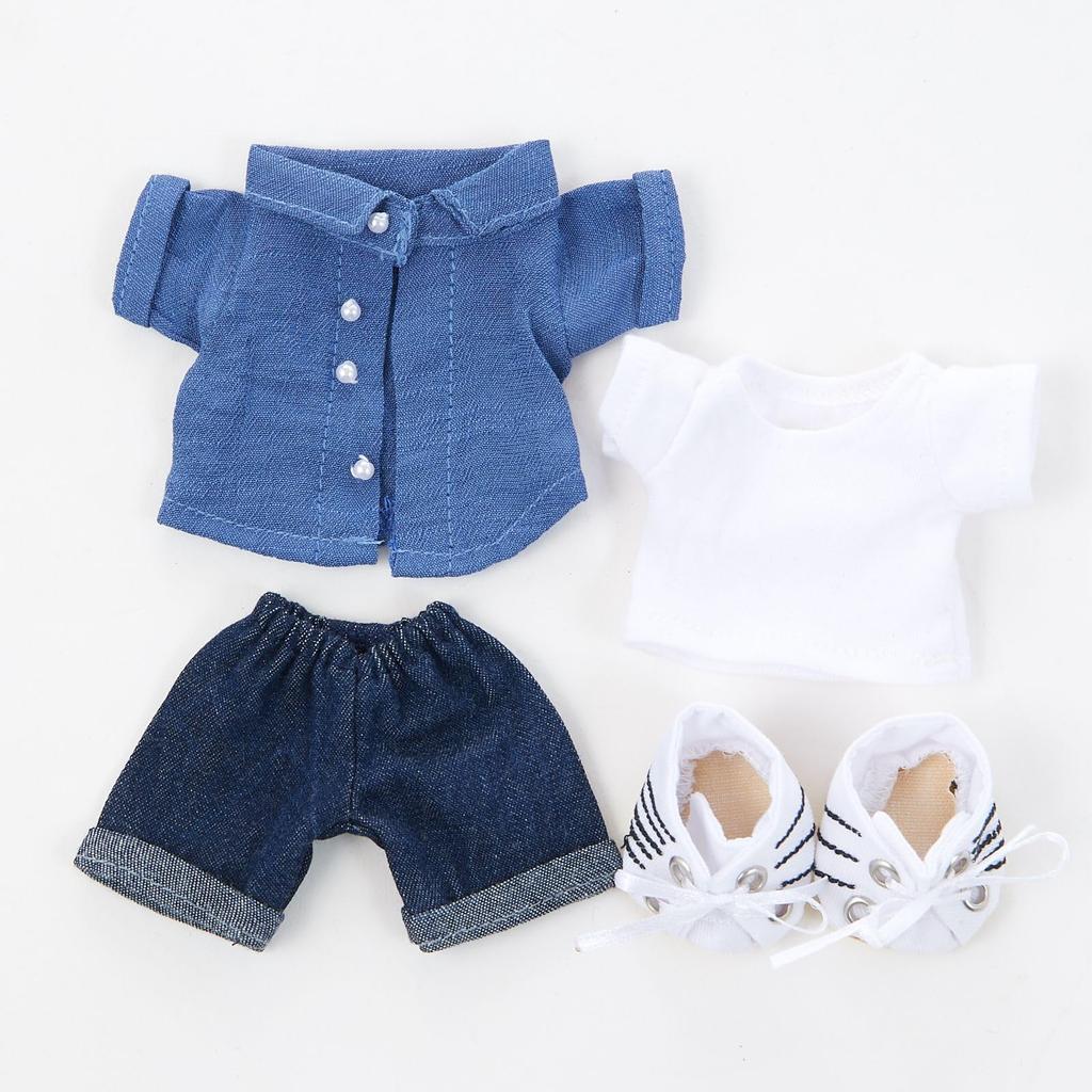 B872D Analog Shirt X Coordination Layering Duffy Plush Toy Badge Stuffed Bag 14cm Costume Handmade Costume [atelier_memory] T-shirt