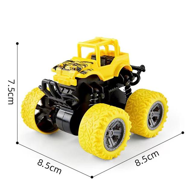 Игрушечный автомобиль, полноприводный внедорожник, трюковые самосвалы, двухсторонняя инерционная машина для мальчиков, игрушечный автомобиль с откатом, детская игрушка в подарок