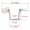 10" 12" 14" 16" 18" Ape Hanger Handlebar 25mm for Harley Sportster Dyna Softail Electra Glide Touring Motorcycle Rise Handlebars
