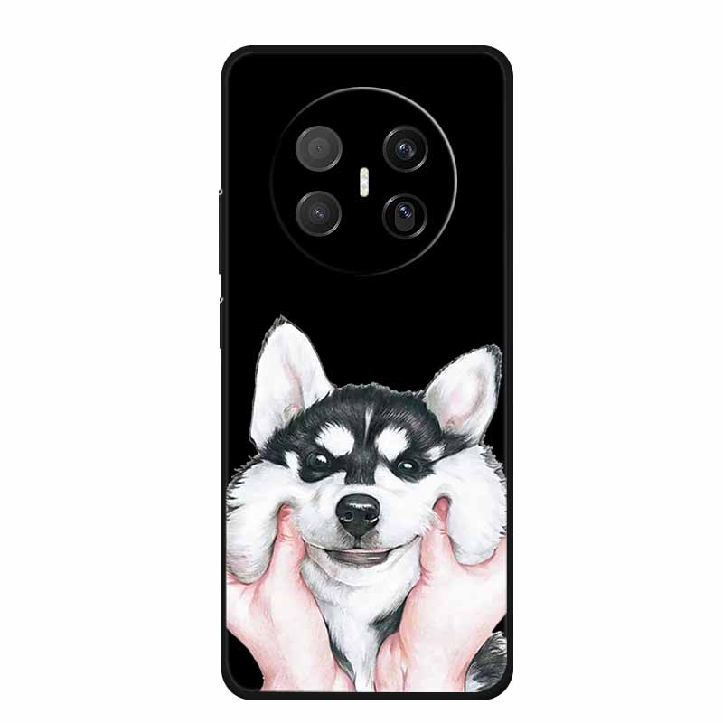 Черный силиконовый чехол для Huawei Mate 70 Air 2025 Чехол Мультяшный кот Мягкая задняя крышка для телефона Huawei Mate 70 Air Чехол Funda Coque