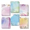 6/8 Pieces Self-Adhesive Memo Pad Lined Sticky Notes Memo Post Stickies Flower Sticky Notes Coloured Notepads for School
