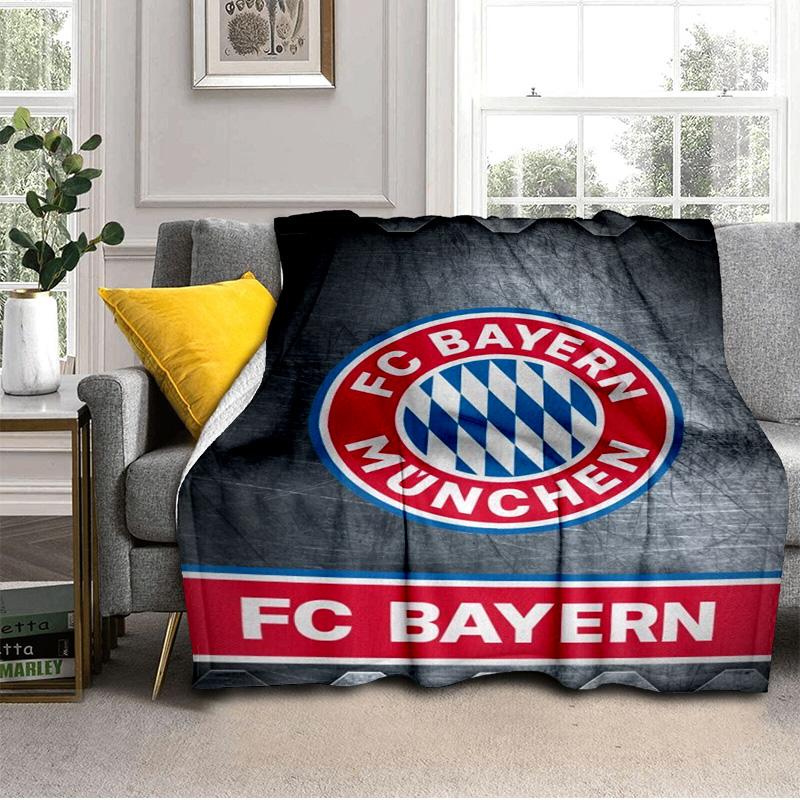 Munich FC Crest Printed Throws Blanket Soft Flannel Blankets for Couch Bed Gifts for Men Women Picnic blanket Christmas gifts