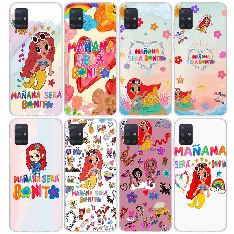 Karolg M-Manana Sera B-Bonito Phone Case For Samsung Galaxy A12 A52S A42 A32 A22 A51 A50 Note 20 Ultra 10 S10 Plus A71 A70 A31 A