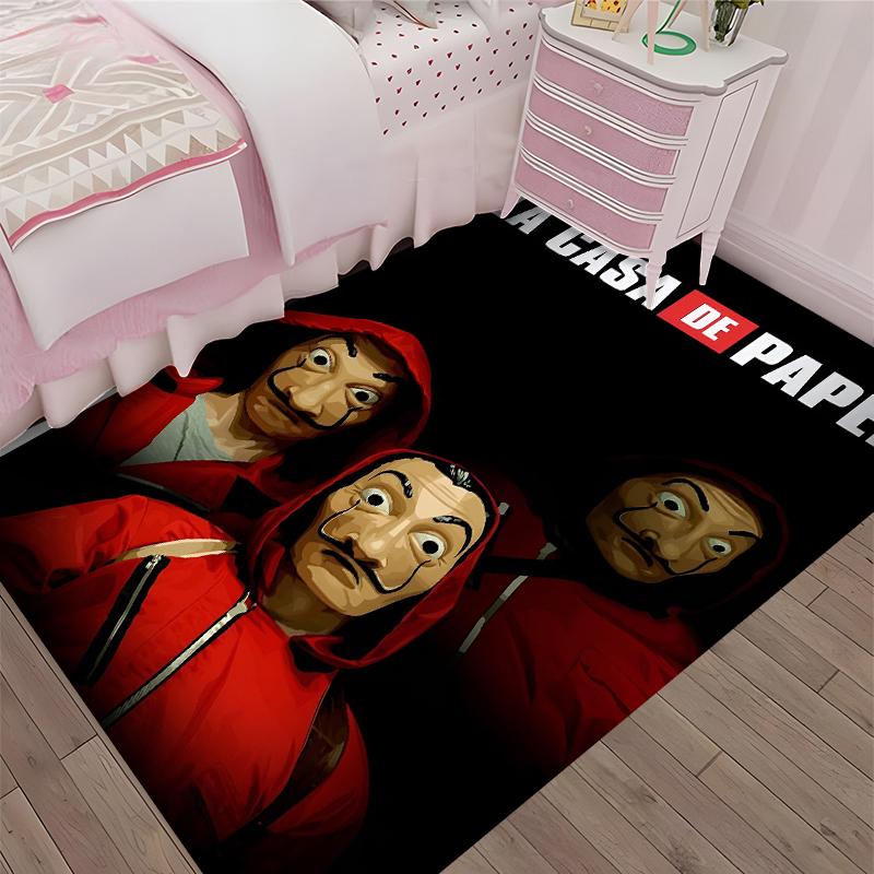 La Casa De Papel Printed Carpet, Rug for Office Chair Living Room Bedroom Kitchen Room Decor Gifts.