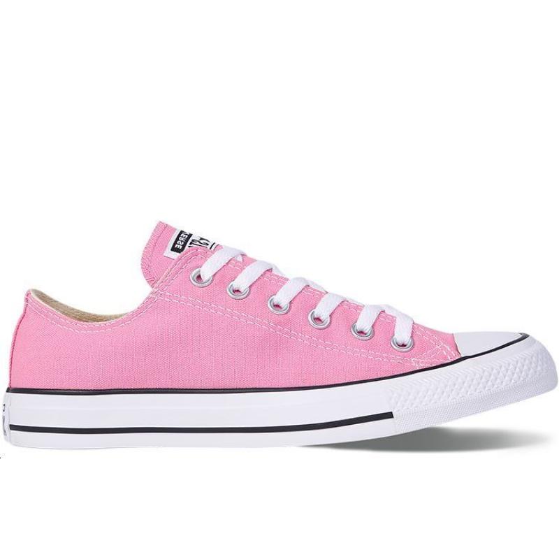 Converse Chuck Taylor All Star Стильные и Удобные Низкие Эспадрильи Унисекс Розовые и Белые