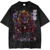 ONE PIECE Roronoa Zoro Shirt Anime Retro T-Shirt Designer Illustration Pattern Street Harajuku Summer